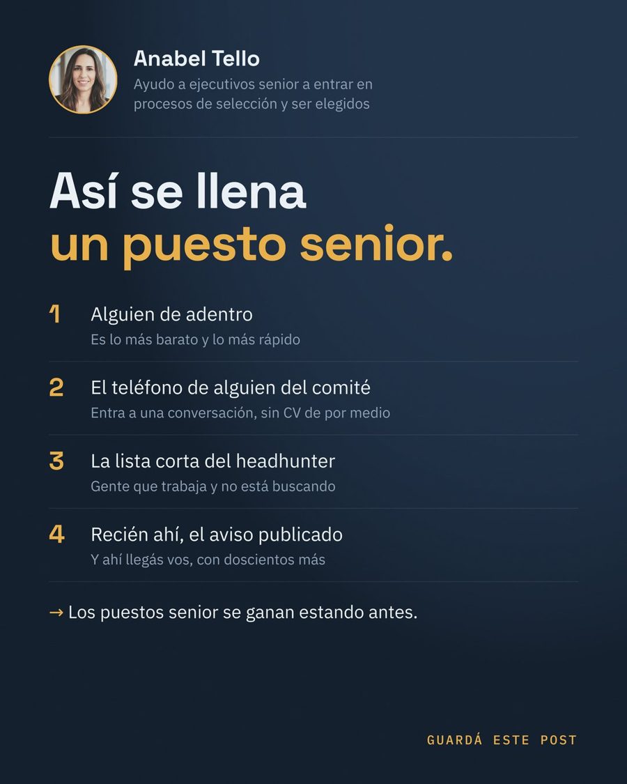 Así se llena un puesto senior